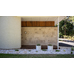 Travertine Paver Latte Tumbled French Pattern Set 30mm